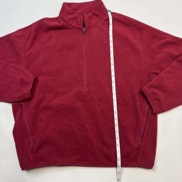 Lululemon Oversized-Fit Fleece Half Zip Mens Medium Long Sleeve POME Pomegranate - Picture 6 of 10